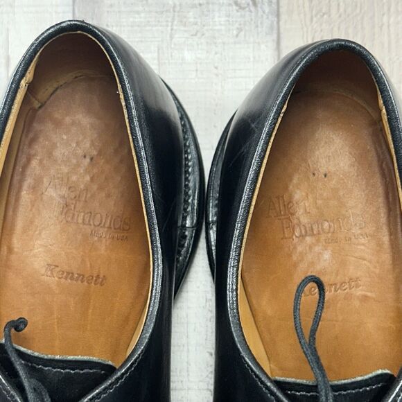 Allen Edmonds Kennett Men's Oxford Split Toe Derby Leather Black Size 9 D 9504 - Picture 11 of 16